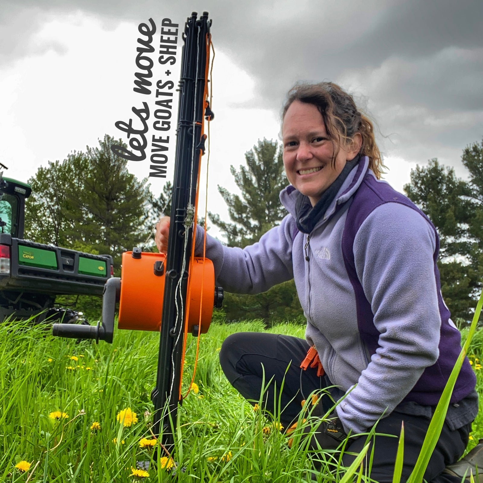 See how we move our goats on pasture