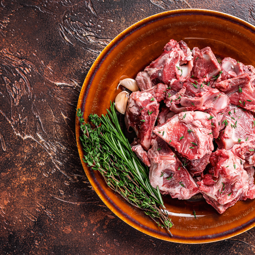 Cuts of locally grown meat from Deer Park, Wisconsin.
