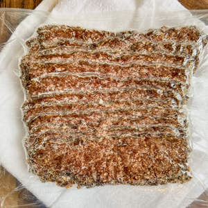 Cooked gyro slices.