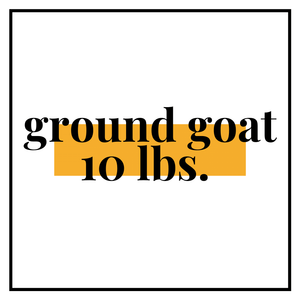 Ground Goat: 10 lbs.