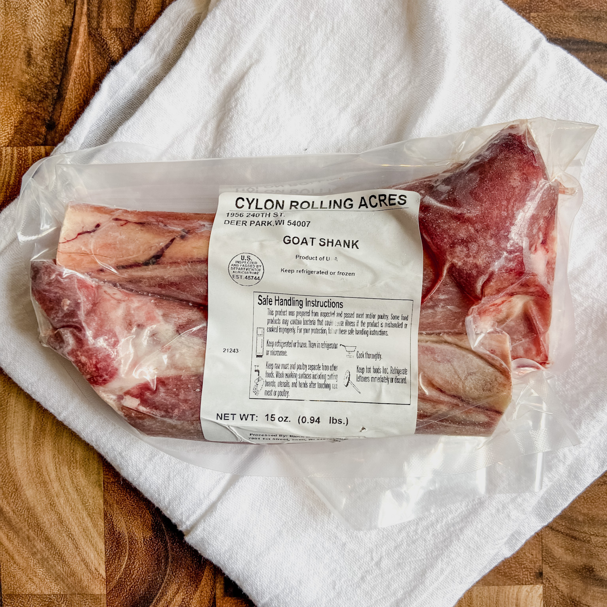 Goat Rib Cut Pasture Raised Goat Meat - Cylon Rolling Acres